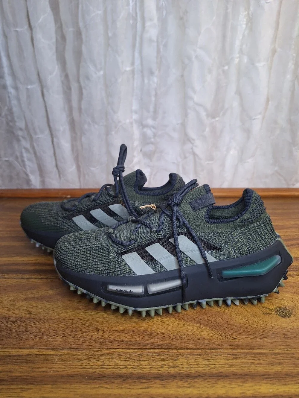 Adidas NMD_S1 J Focus Olive Green Knit Womens 7  | Mens 5.5 Youth 5.5 Sneakers